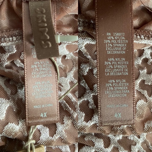 Skims Velvet Stirrup Onesie Logo One-piece Jumpsuit Sienna Plus Size 4X NEW - Picture 13 of 15